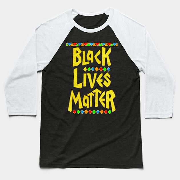 BLACK LIVES MATTER Baseball T-Shirt by cabinboy100